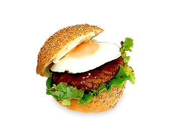 目玉焼きハンバーガー